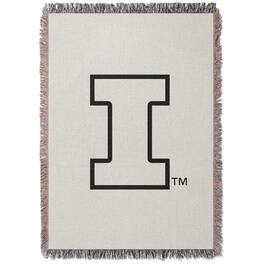 Chad & Jake - Illinois Fighting Illini Woven Blanket - White