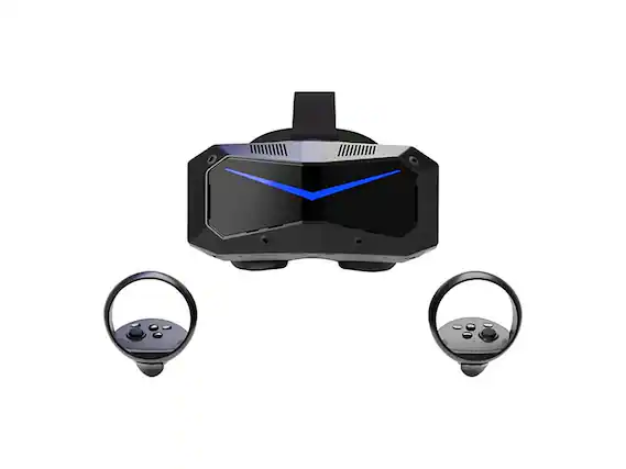 Front. Pimax - Pimax Crystal Super Ultra Wide QLED Virtual Reality Headset with Controllers 37P-009S-00025 - Black.