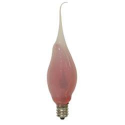 BreeBe - Amber Silicone 3W Flicker Bulb - Pink