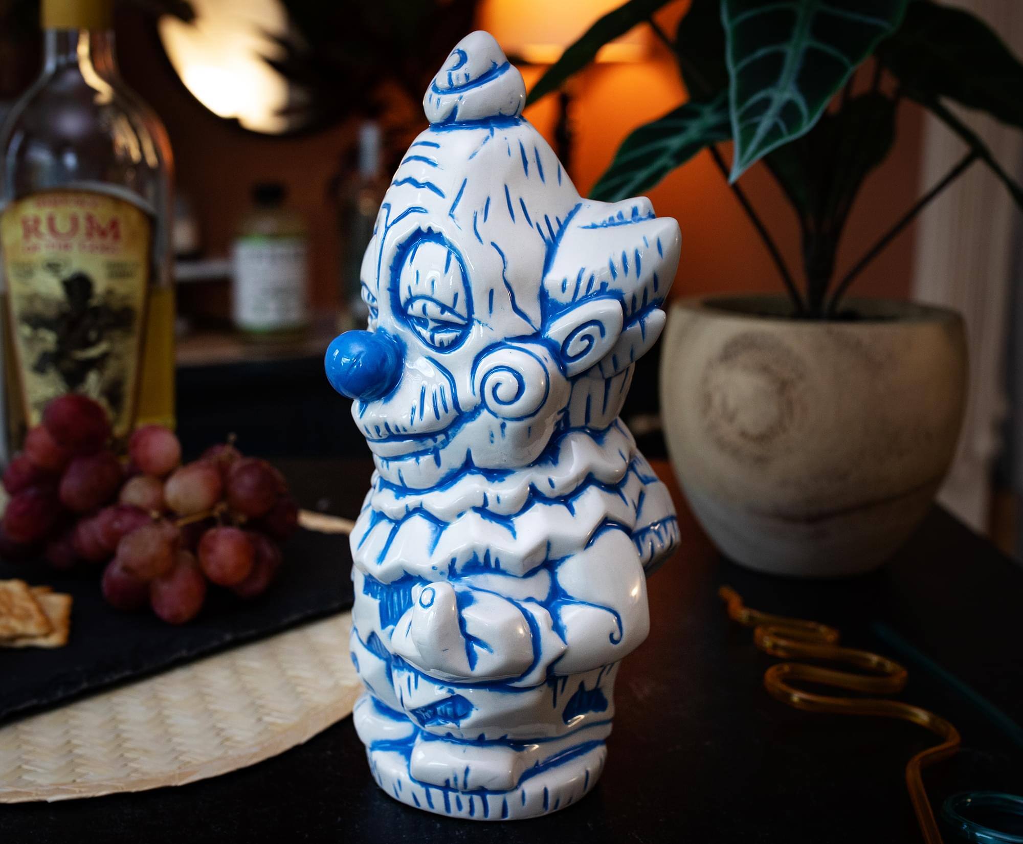 Alt View 3. Toynk - Geeki Tikis Killer Klowns From Outer Space Jumbo Ceramic Mug | Holds 12 Ounces - Blue.