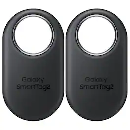 Samsung - Galaxy SmartTag2 Bluetooth Tracker (2-Pack) - Black