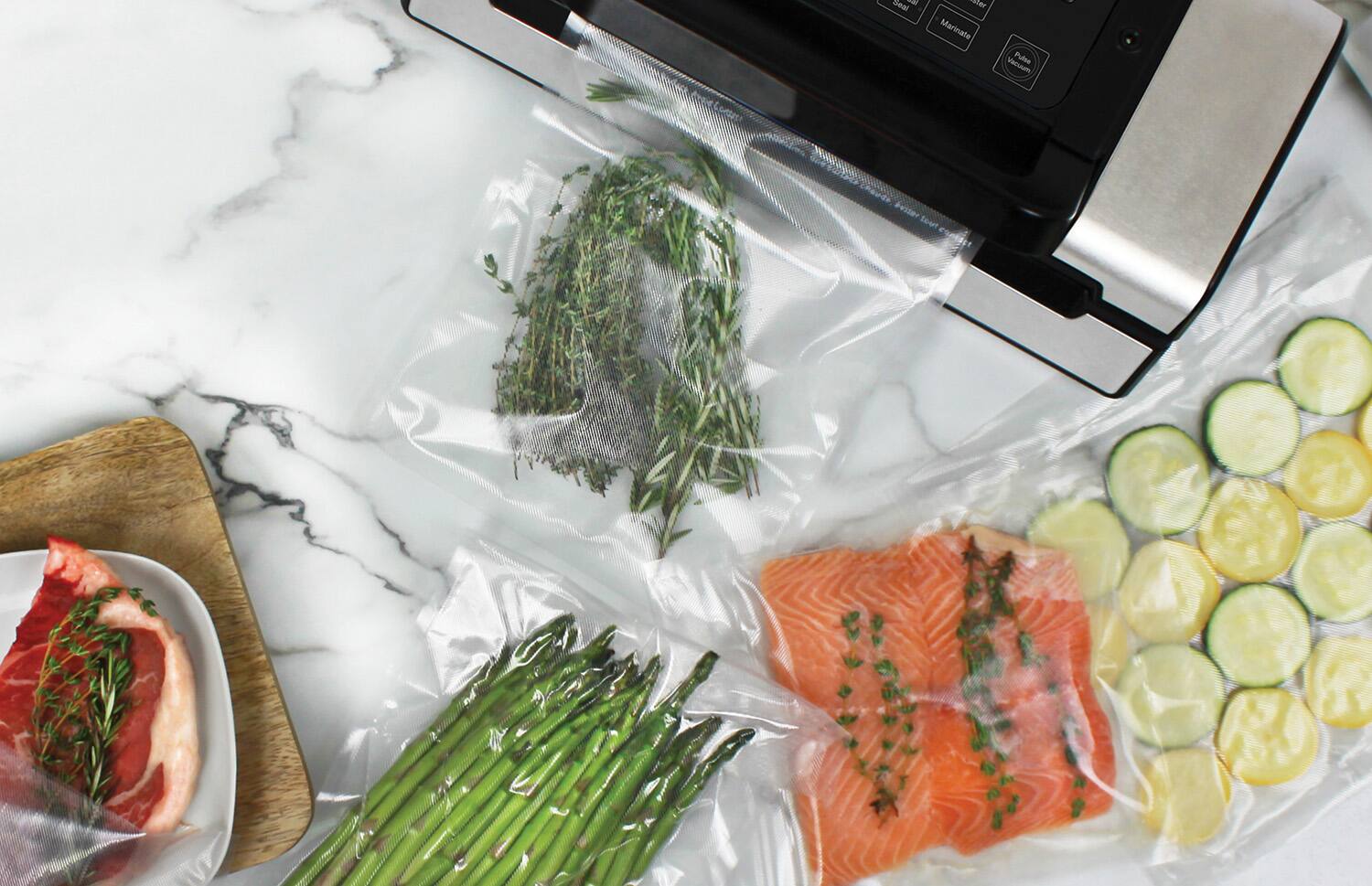 Seal, Marinate, Vacuum, Pulse
