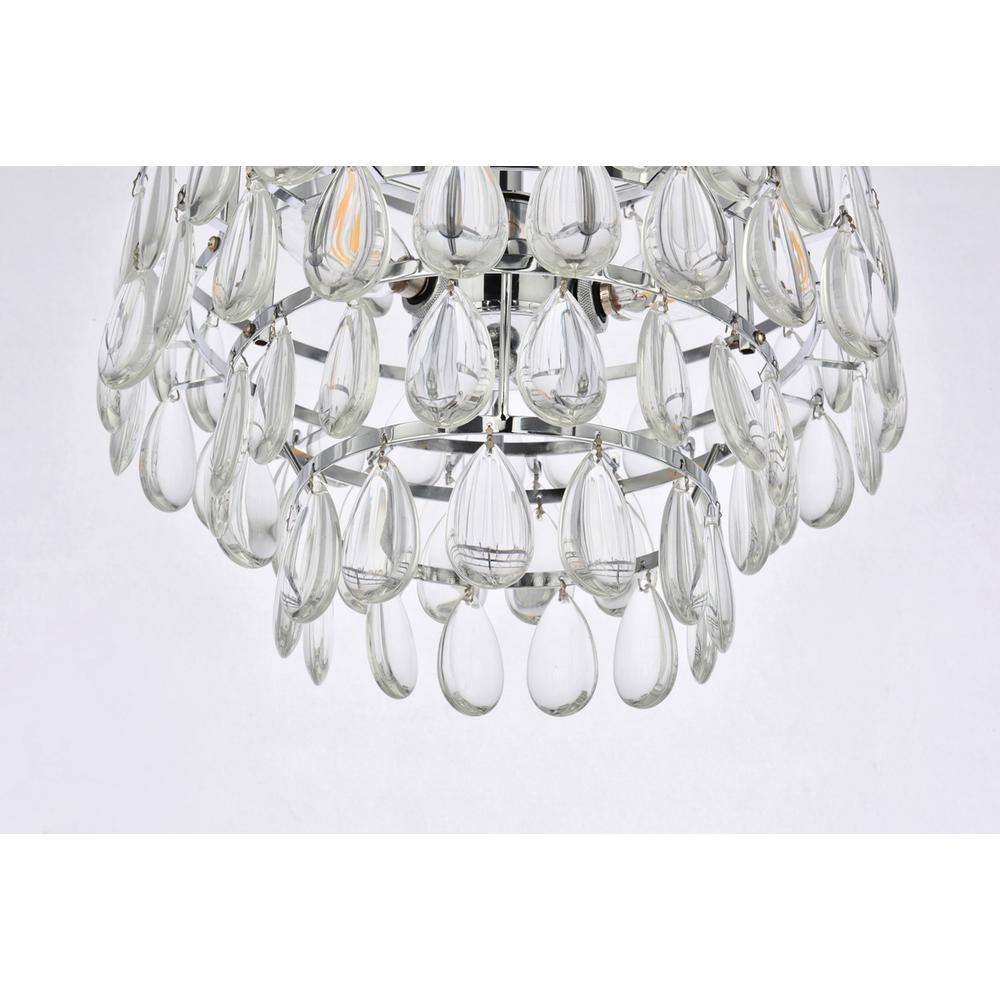 Alt View 5. Elegant Lighting - Mila 14 inch pendant in chrome - Chrome.