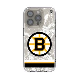 Keyscaper - NHL - Boston Bruins - iPhone Stripe Clear Ice Case - 16e - Multicolor