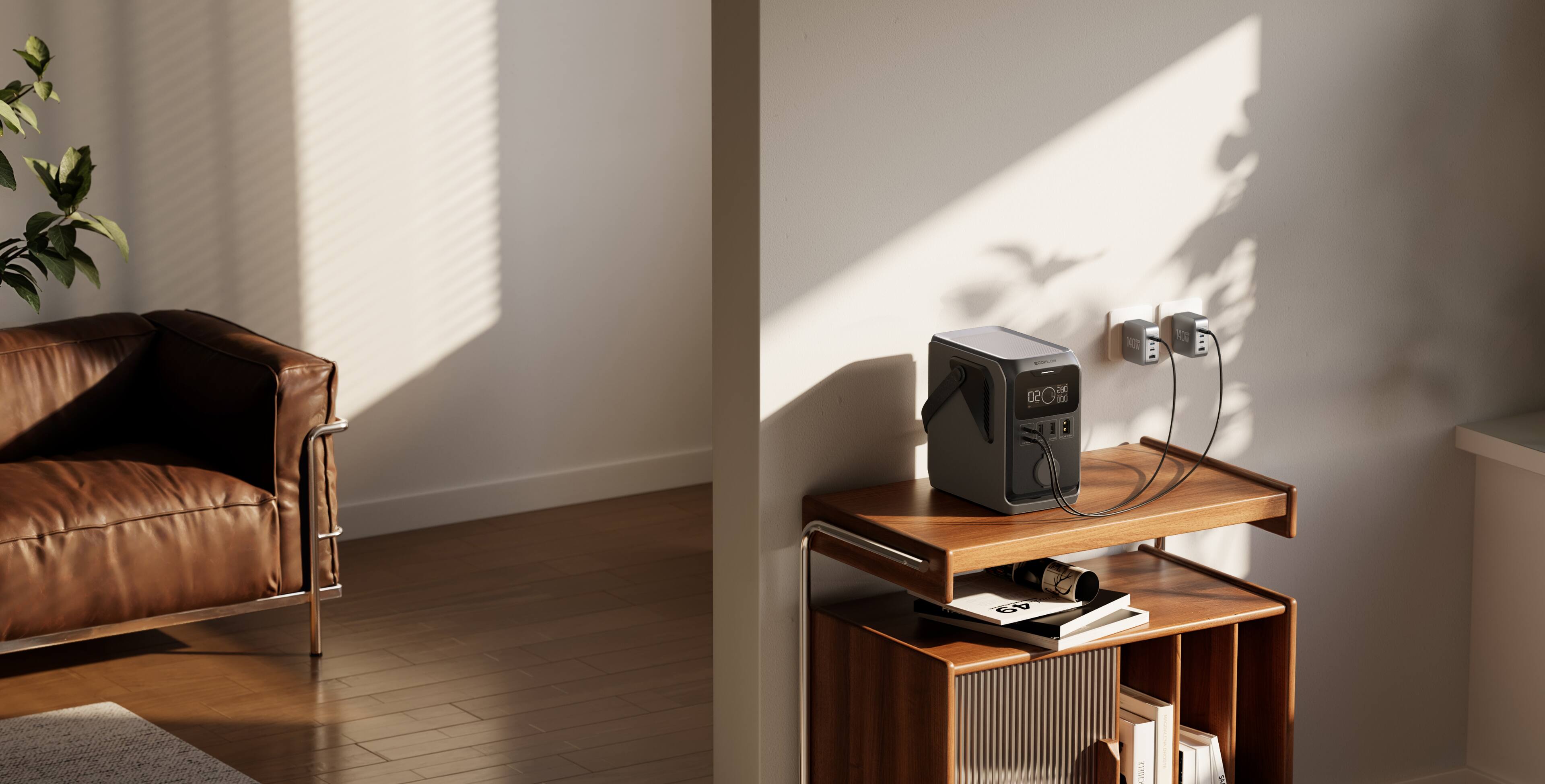 Alt View 11. EcoFlow - TRAIL 300 DC Portable Power Station 288Wh - Black.