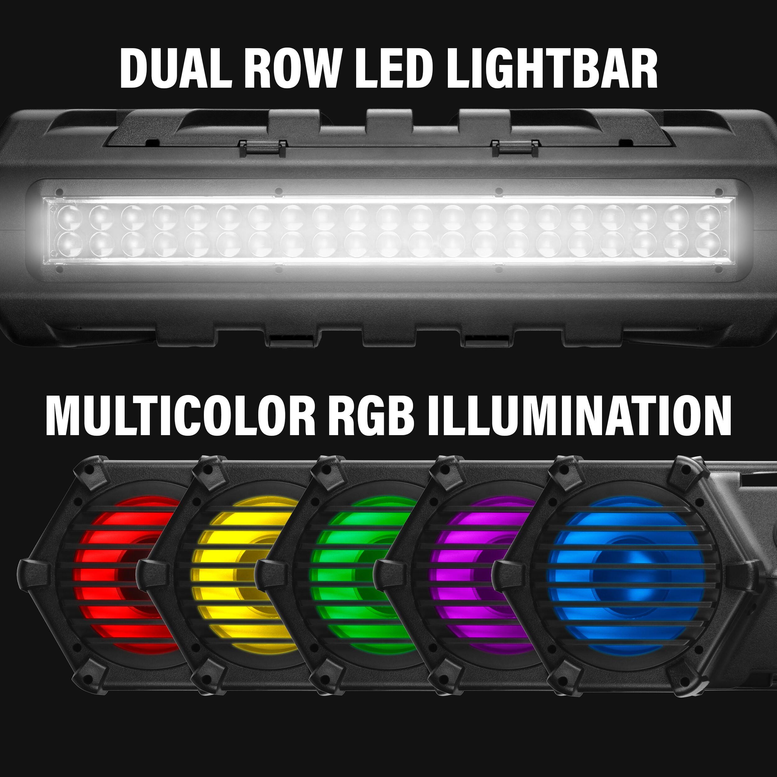 Dual Row LED Lightbar Multicolor RGB Illumination