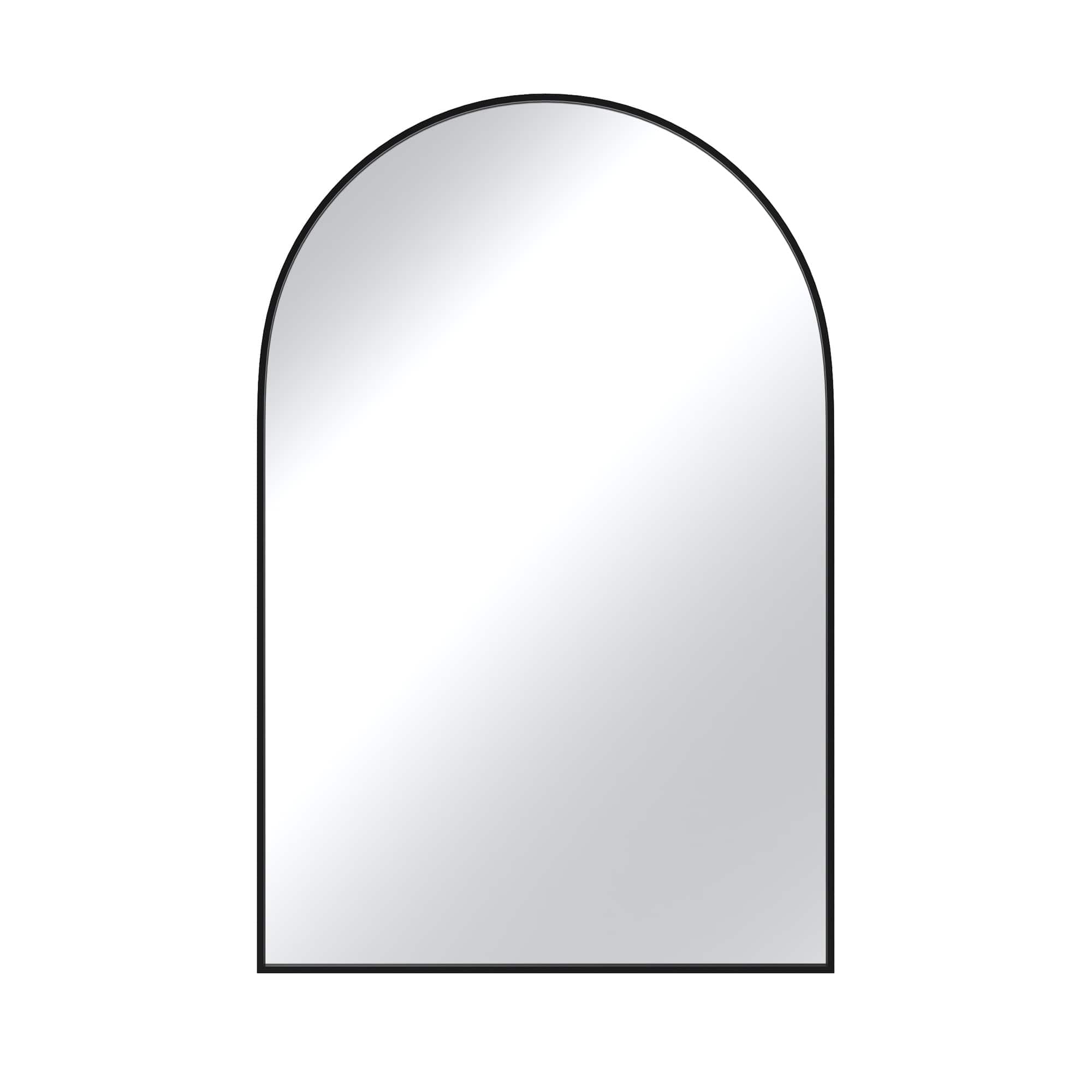 Boyel Living - 20 x 30 in Elegant Arch Mirror with Sleek Black Aluminum Frame and Premium Glass price history on PriceWatchPro