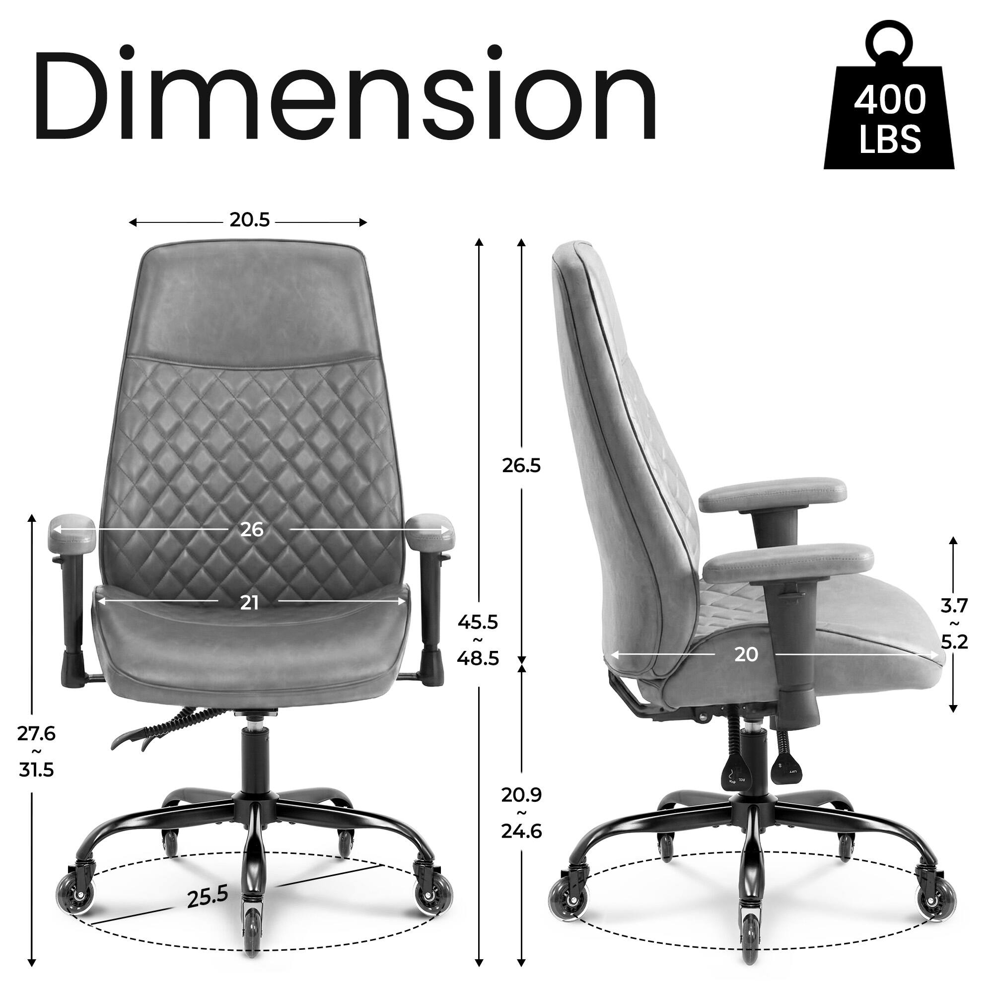 Dimension  
400 LBS  
20.5  
26.5  
26  
21  
45.5 ~ 48.5  
20  
3.7 2 5.2  
27.6 ~ 31.5  
20.9 ~ 24.6  
25.5