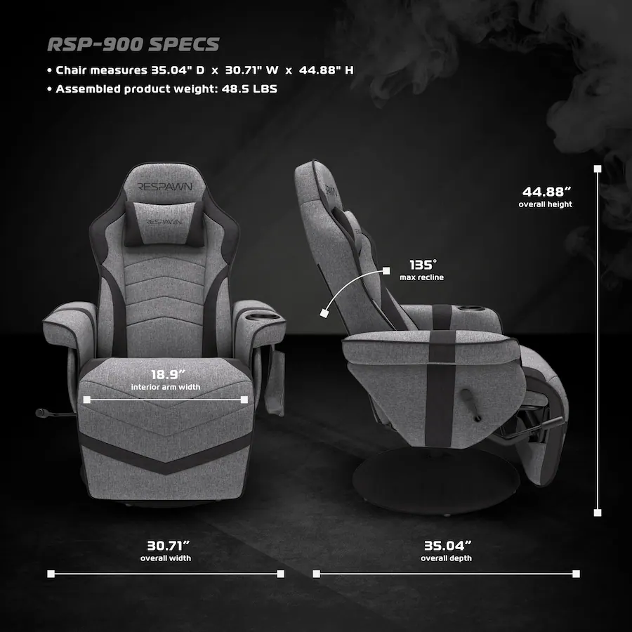 Respawn Products RESPAWN 900 Gaming Recliner Reclining Gaming