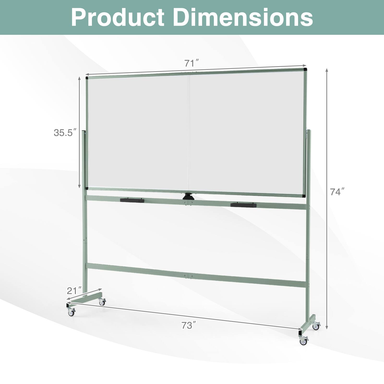 Product Dimensions: 71" x 35.5" x 74" x 21" x 73"