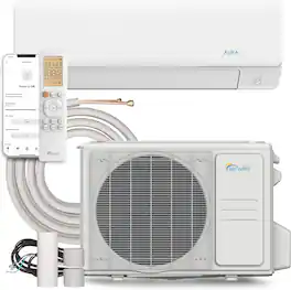 Senville - 18000 BTU Mini Split Air Conditioner - Heat Pump - SENA/18HF - White