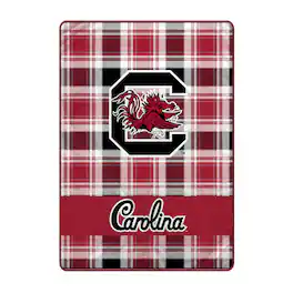 Pegasus - South Carolina Gamecocks 66" x 95" Oversized Plaid FAN-mily Ultra Cozy Blanket - Multicolor