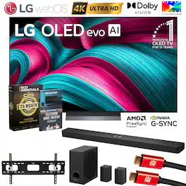 Bundle - LG - 65 C5 OLED evo 4K UHD TV (2025) w/S90TR Soundbar + 26 Month Extended Warranty Protection