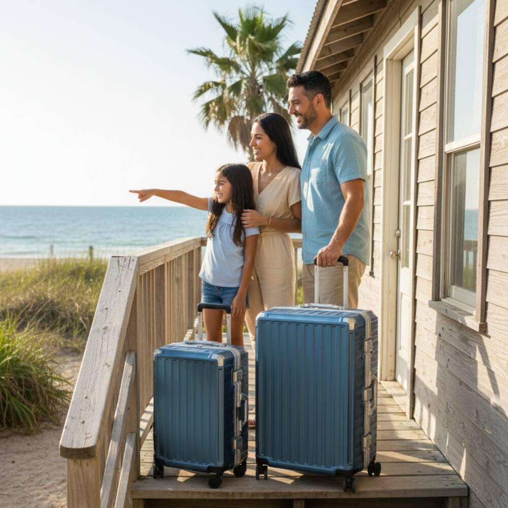Angle. LUGGEX - LUGGEX 20 28 Inch 8010S Aluminum Zipperless Polycarbonate Luggage Set - ZX-Core - Blue.