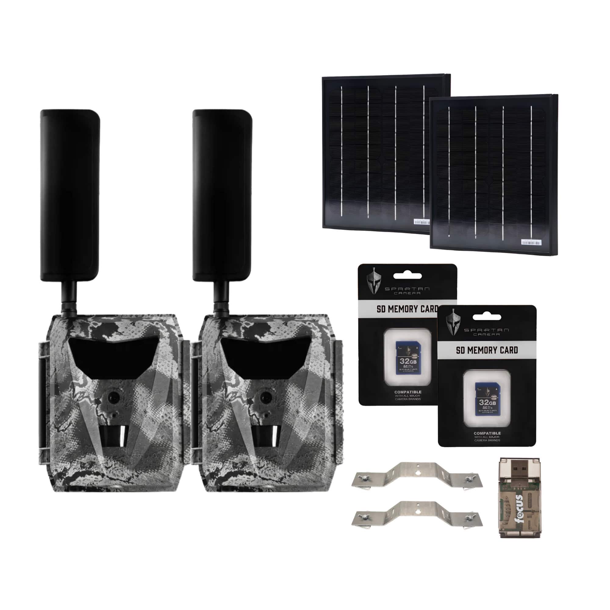 Bundle - Spartan Camera - Spartan GoLive 4G/LTE Trail Camera (Spartan Areus) with Accessories