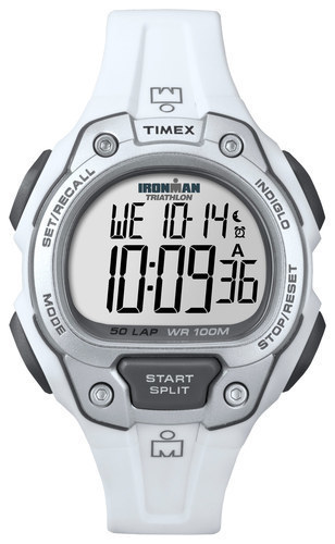 Timex Ironman Men's 50-Lap Sport Watch White T5K690 - Best Buy