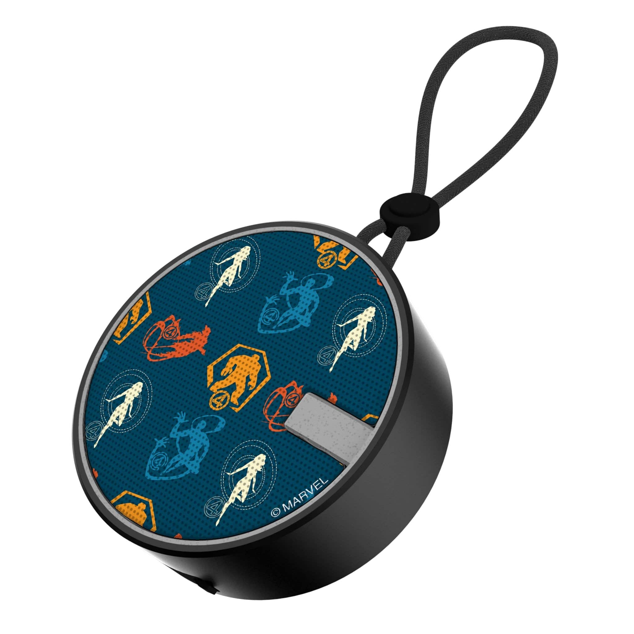 Keyscaper - Marvel Pattern 2 Waterproof Speaker - Fantastic Four