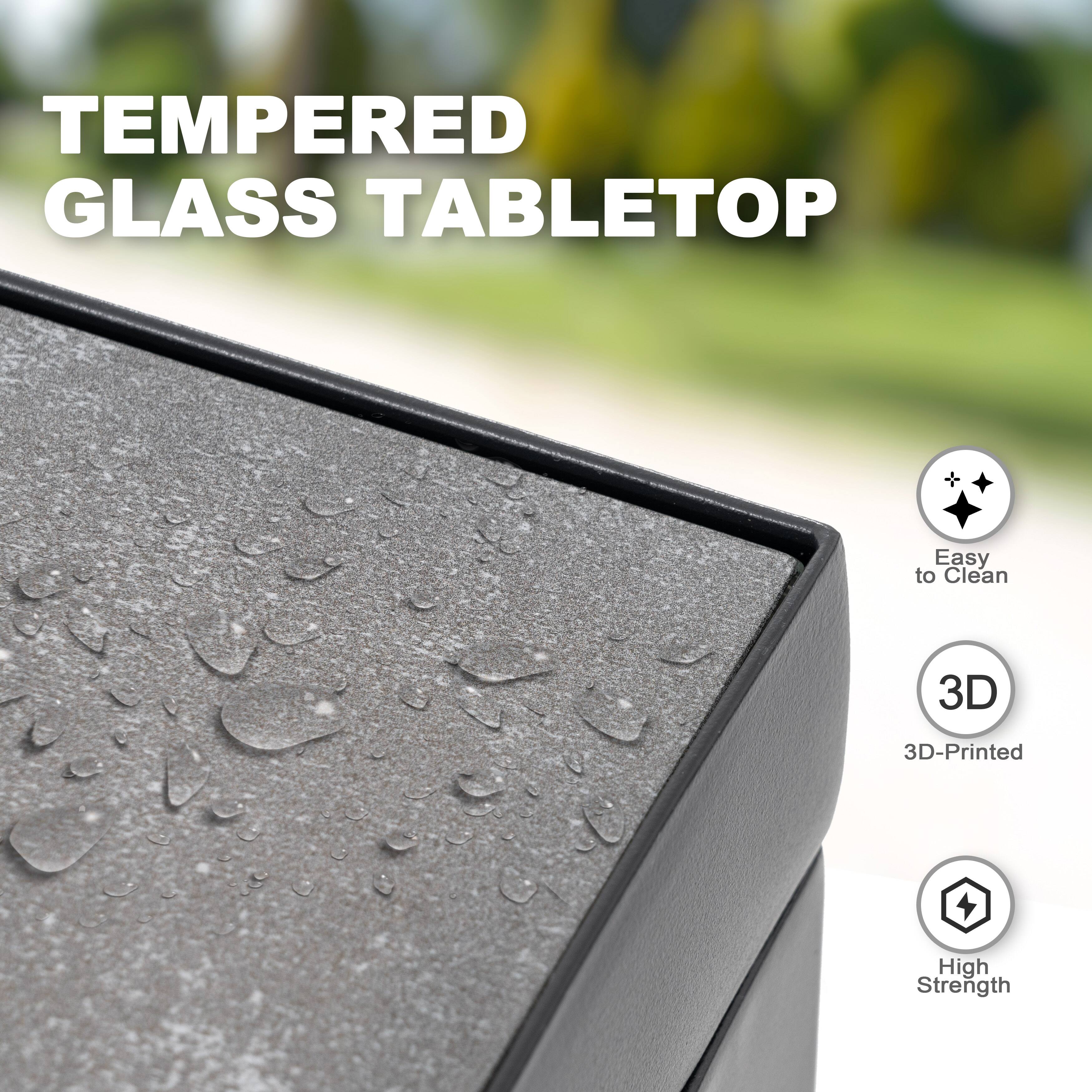 TEMPERED GLASS TABLETOP

- Easy to Clean
- 3D Printed
- High Strength