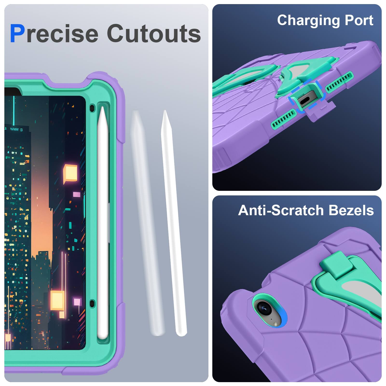 Precise Cutouts  
Charging Port  
Anti-Scratch Bezels