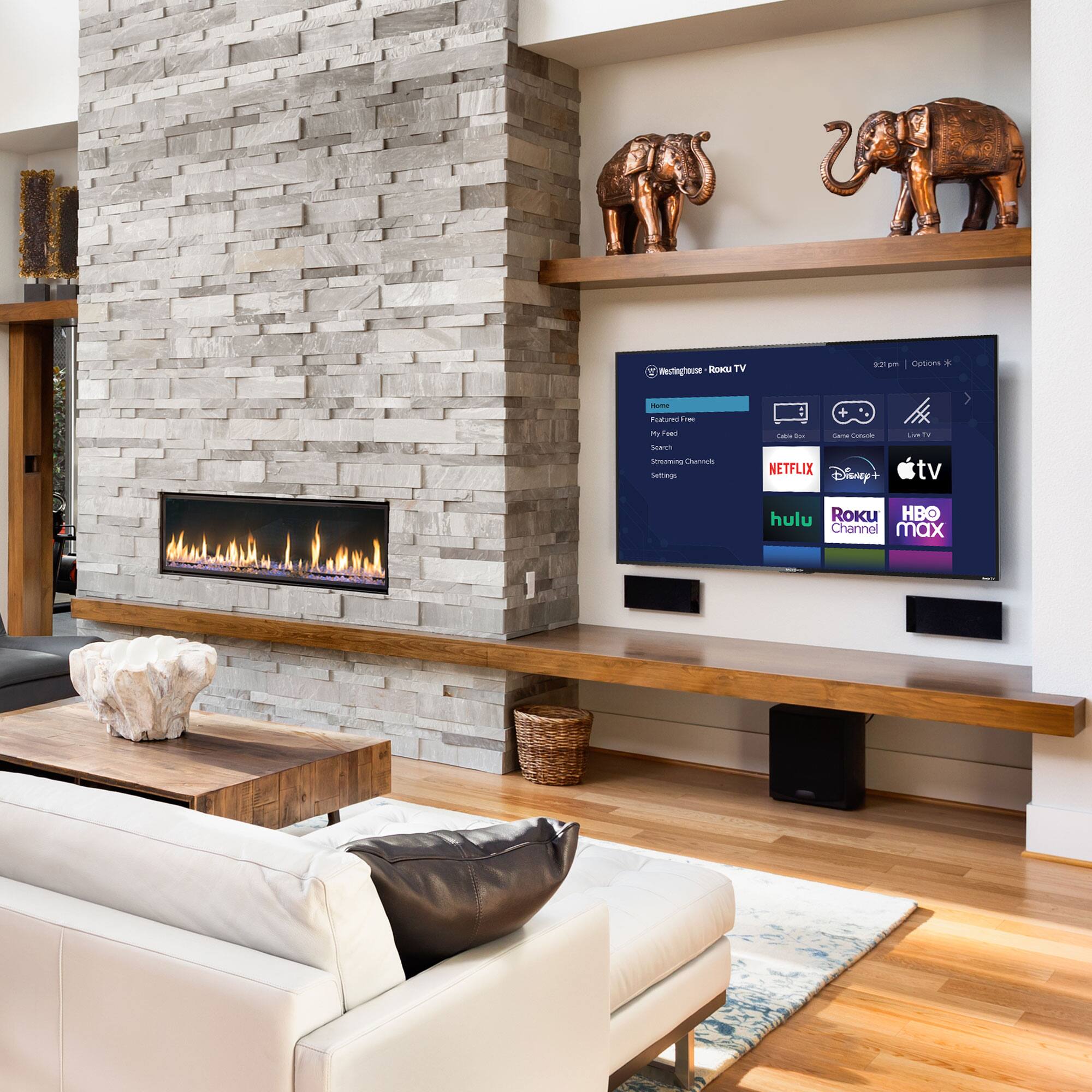 Alt View 18. Westinghouse - 43" 4K UHD Smart Roku TV with HDR - Black.