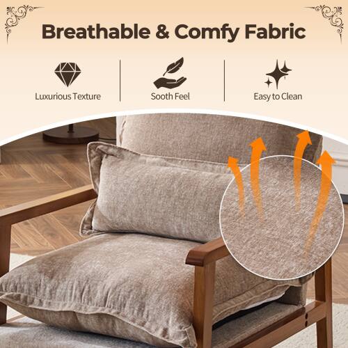 Breathable & Comfy Fabric  
Luxurious Texture  
Sooth Feel  
Easy to Clean