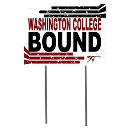 Jardine - Washington College Shoremen 18" x 24" Bound Yard Sign - White