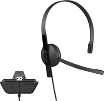 Microsoft - Chat Headset for Xbox One, Xbox Series X, and Xbox Series S - Black - Front_Zoom