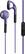 Front Standard. iHome - Earbud Headphones - Purple.