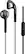 Front Standard. iHome - Earbud Headphones - Black.