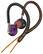 Angle Standard. iHome - 2-in-1 Ear-Hook/Earbud Headphones - Purple/Orange.