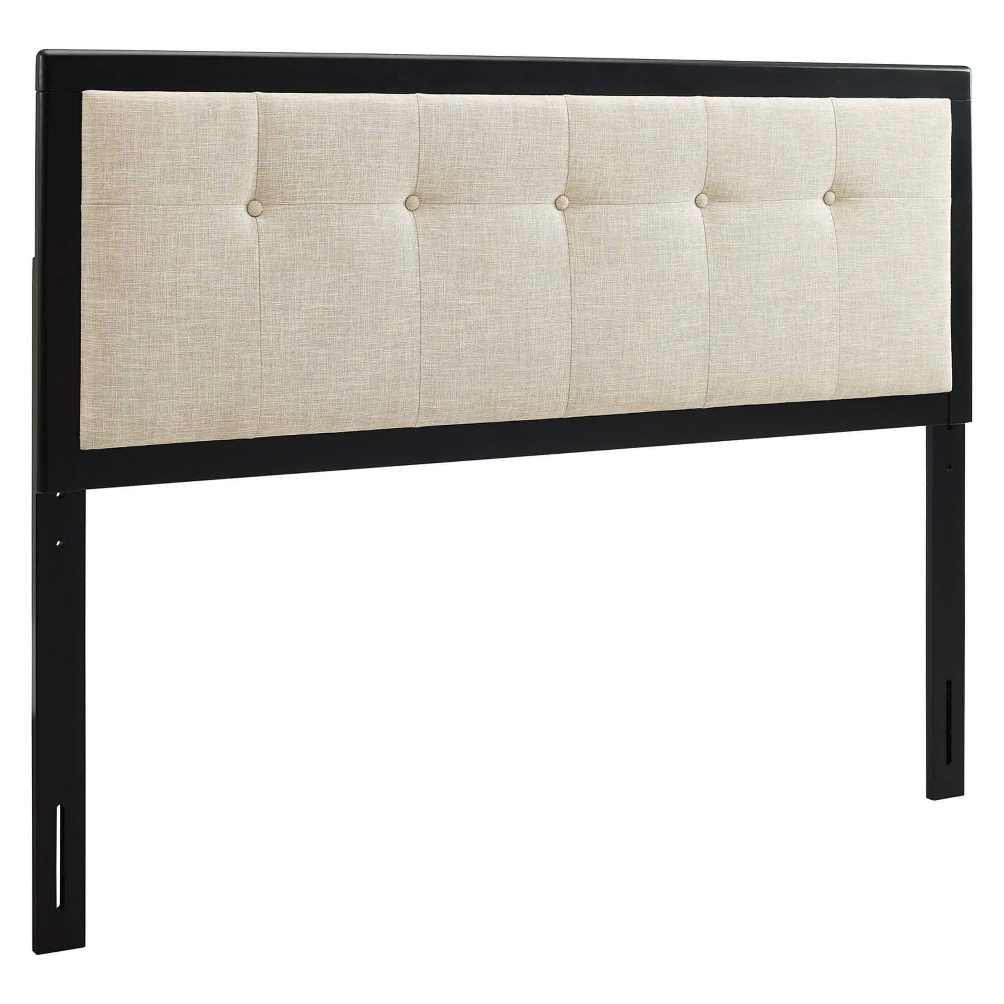 Draper Tufted Fabric and Wood King Headboard by Modway - Brown
