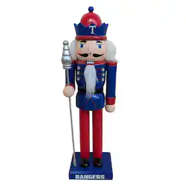 Evergreen Enterprises - Texas Rangers 12" Wooden Nutcracker Statue - Multicolor
