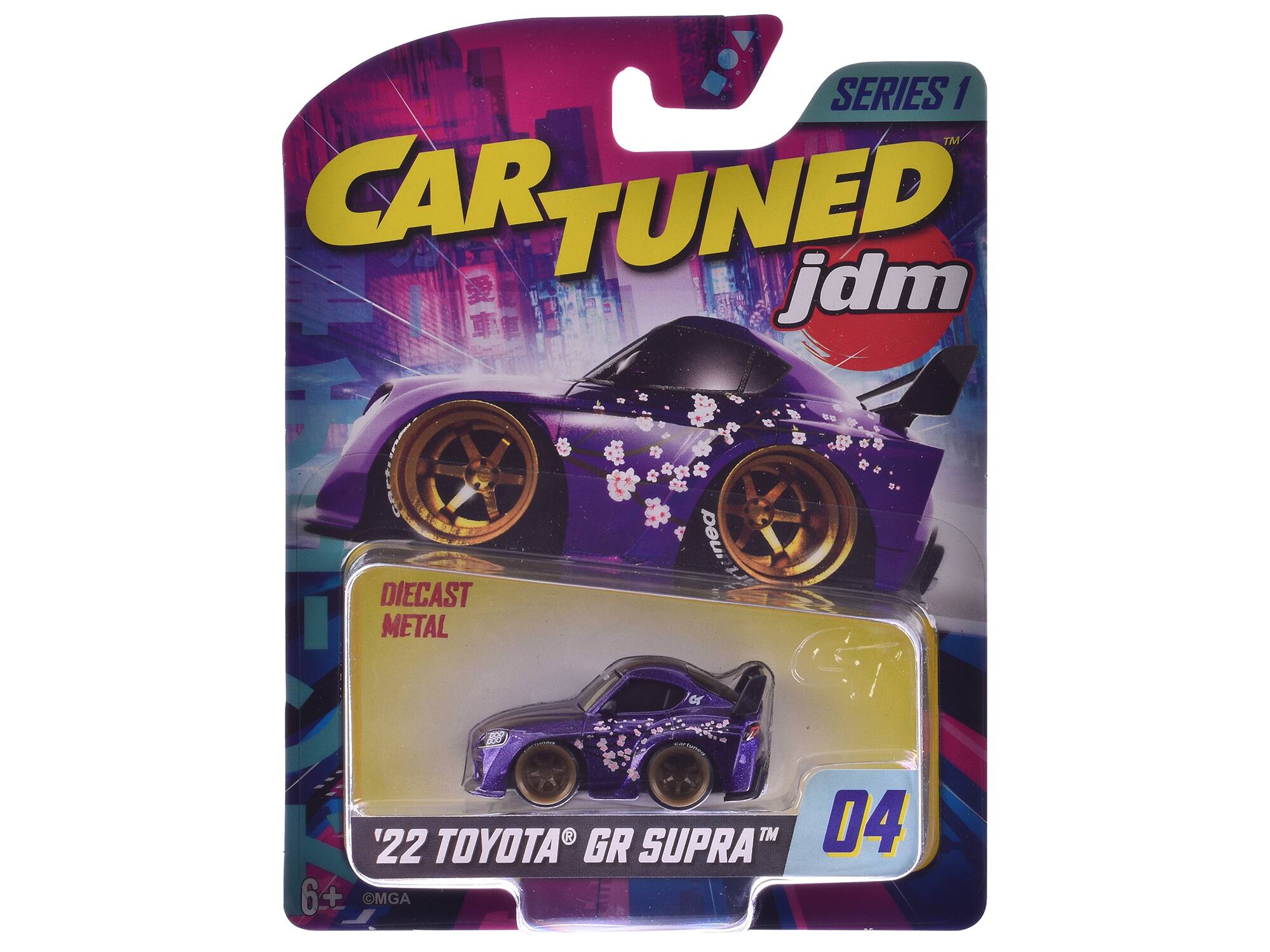 SERIES 1  
TM  
CAR TUNED jdm  
DIECAST METAL  
'22 TOYOTA GR SUPRA  
04  
6+
