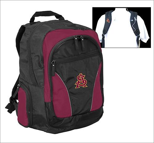 Front Standard. Logo Chairs - Arizona State Backpack Laptop Case.