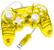 Front Standard. PDP - Rock Candy Controller for PlayStation 3 - Yellow.