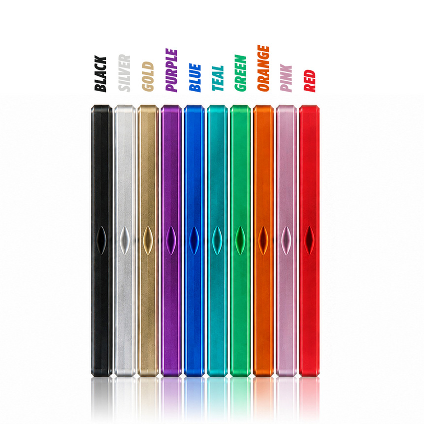 BLACK SILVER GOLD PURPLE BLUE TEAL GREEN ORANGE PINK RED