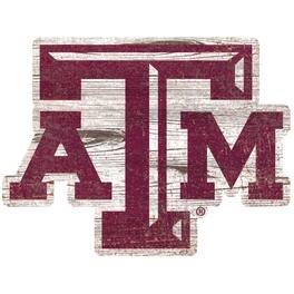 Fan Creations - Texas A&M Aggies Distressed Logo Cutout Sign - Multicolor