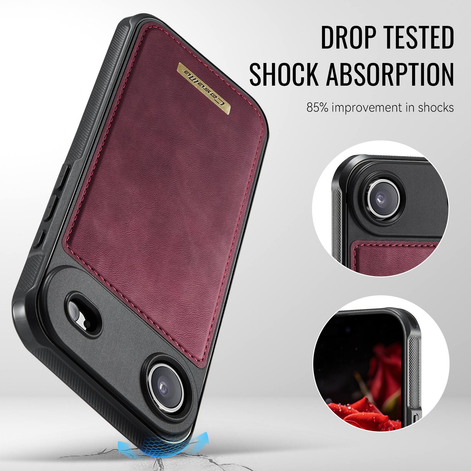 DROP TESTED  
SHOCK ABSORPTION  
85% improvement in shocks