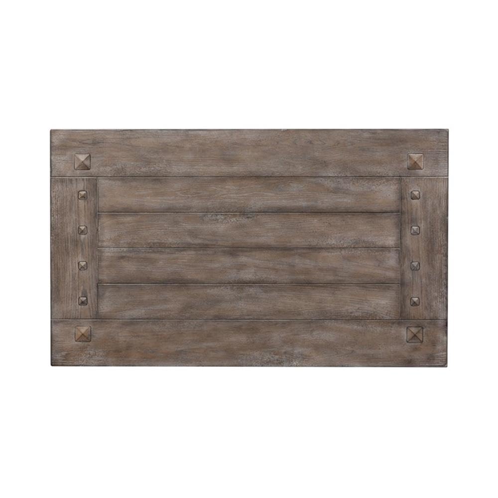 Alt View 2. Liberty Furniture Industries - Sedona Cocktail Table in Heavy Distressed White w/ Gravel Top - White.
