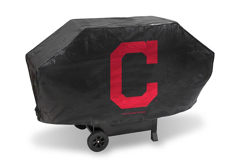 Rico Industries - Cleveland Indians C Logo Heavy Duty BBQ Barbeque Grill Cover - Multi