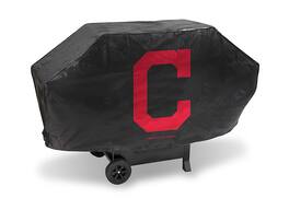 Rico Industries - Cleveland Indians C Logo Heavy Duty BBQ Barbeque Grill Cover - Multi