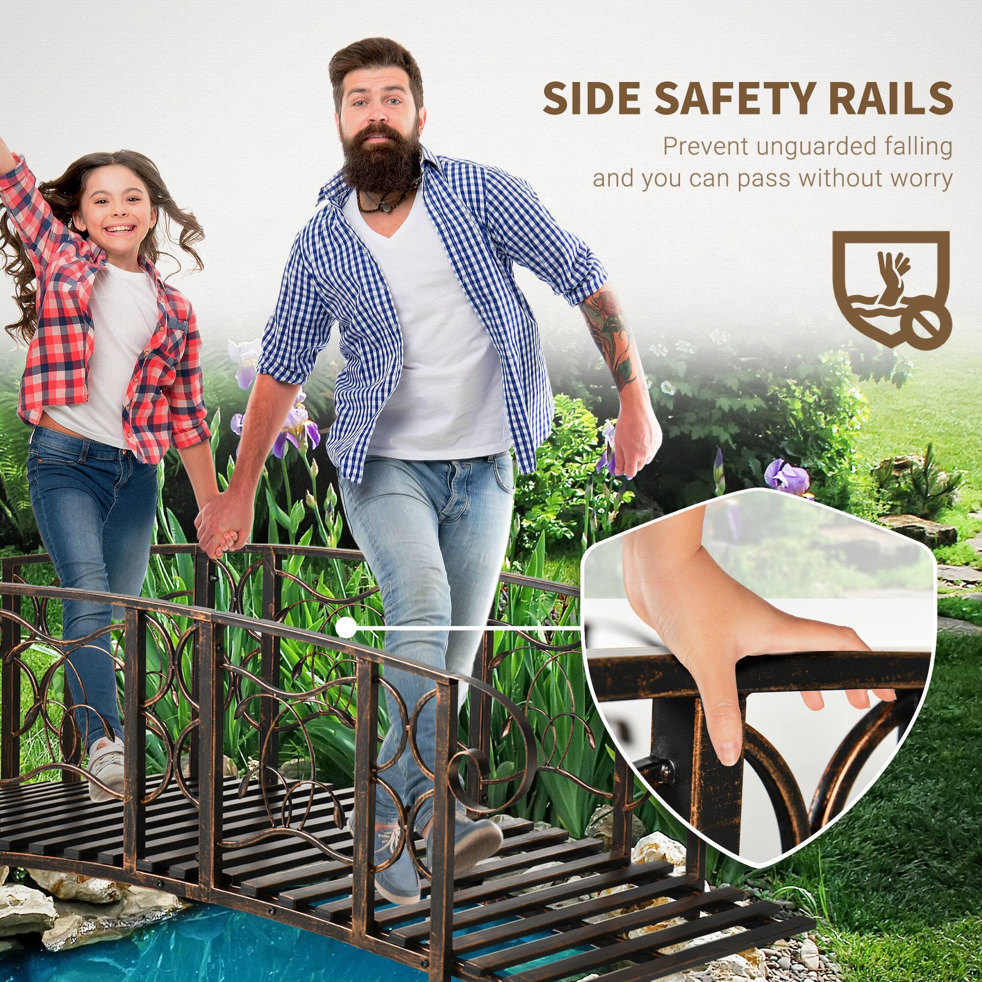 SIDE SAFETY RAILS  
Prevent unguarded falling and you can pass without worry