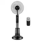 Front. VEVOR - Misting Fan, 3 Wind Speeds Misting Standing Fan, Mister Cooling Fans with 0.79 gal Water Tank, Remote & Panel Control - Black.