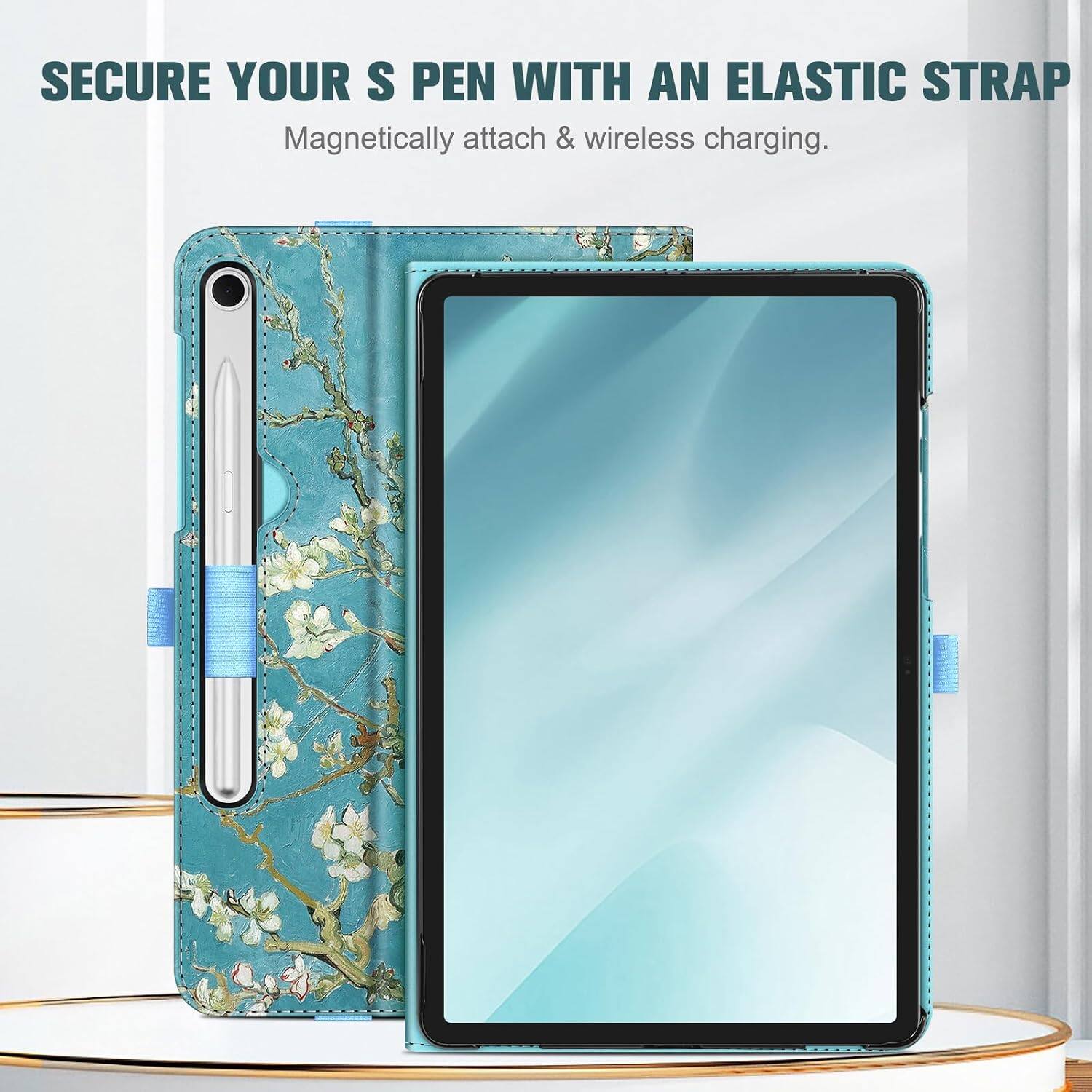 SECURE YOUR S PEN WITH AN ELASTIC STRAP  
Magnetically attach & wireless charging.