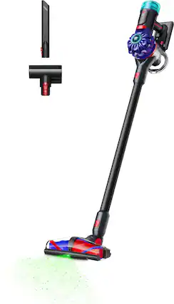 Front. Dyson - V10 Konical Cordless Vacuum - Black/Blue.