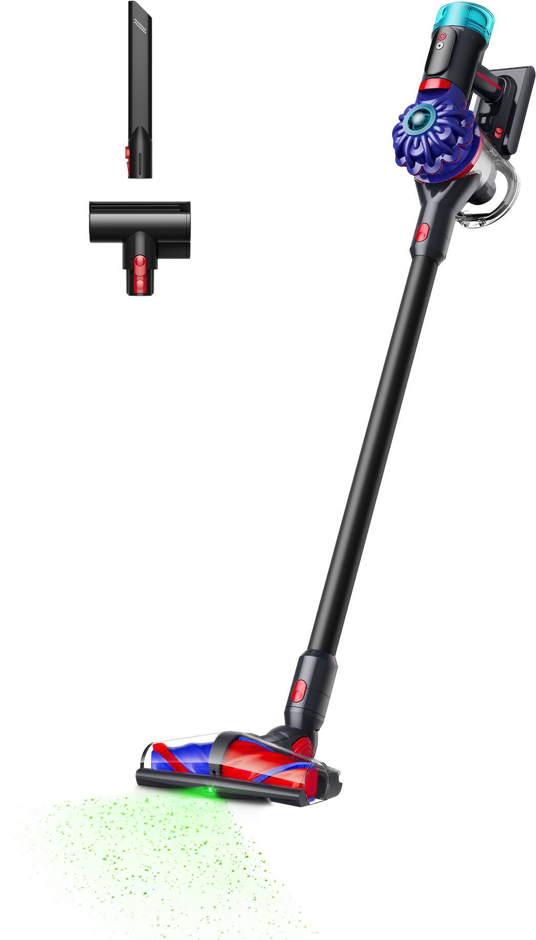 Front. Dyson - V10 Konical Cordless Vacuum - Black/Blue.