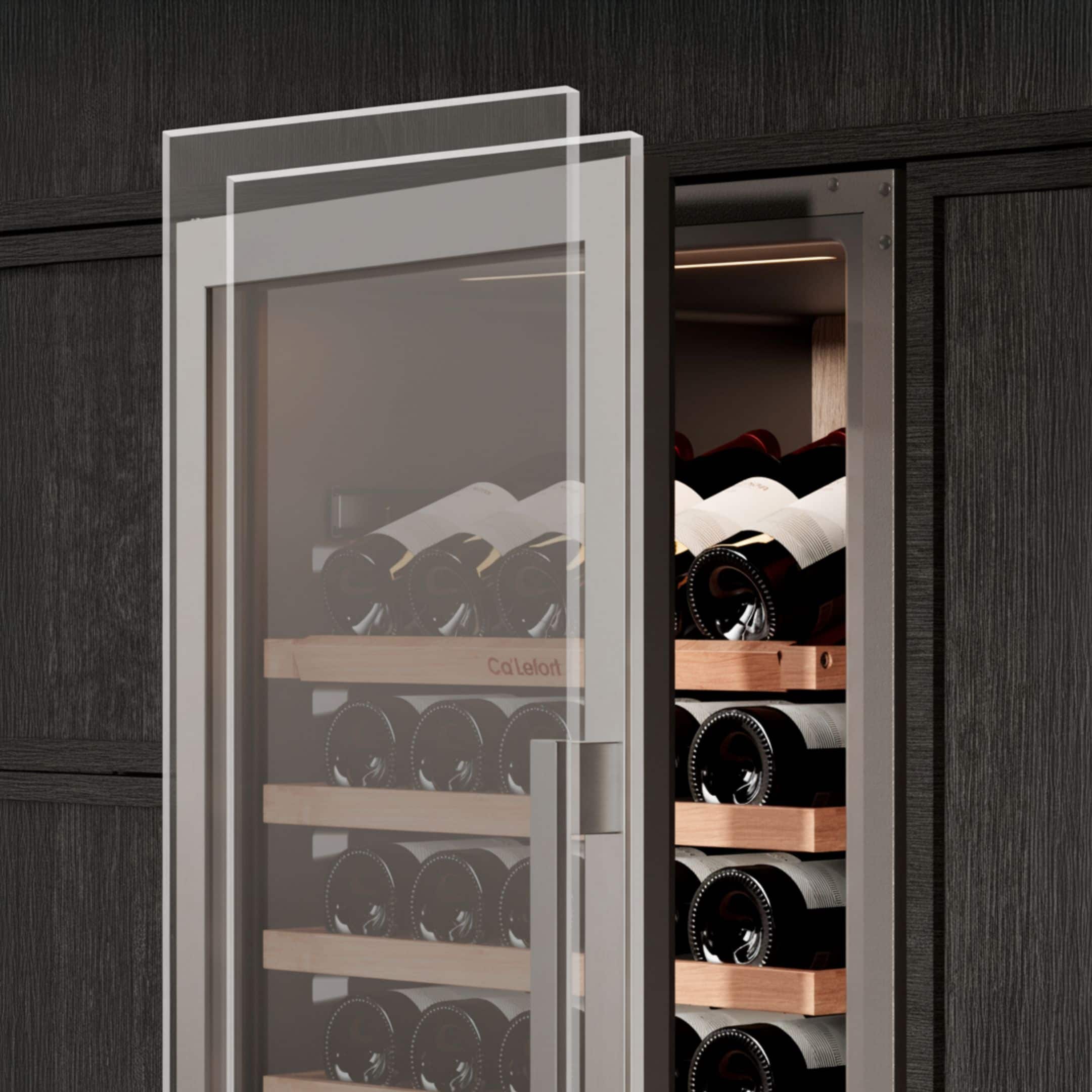 Ca'Lefort 24 inch Wine Fridge, 155 Bottle Dual Zone Wine Cooler
