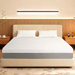 Anysun - 12-Inch QUEEN Mattress -Ultra-Breathable, Eco-Friendly, Antimicrobial, Ergonomic Zoned Support - White