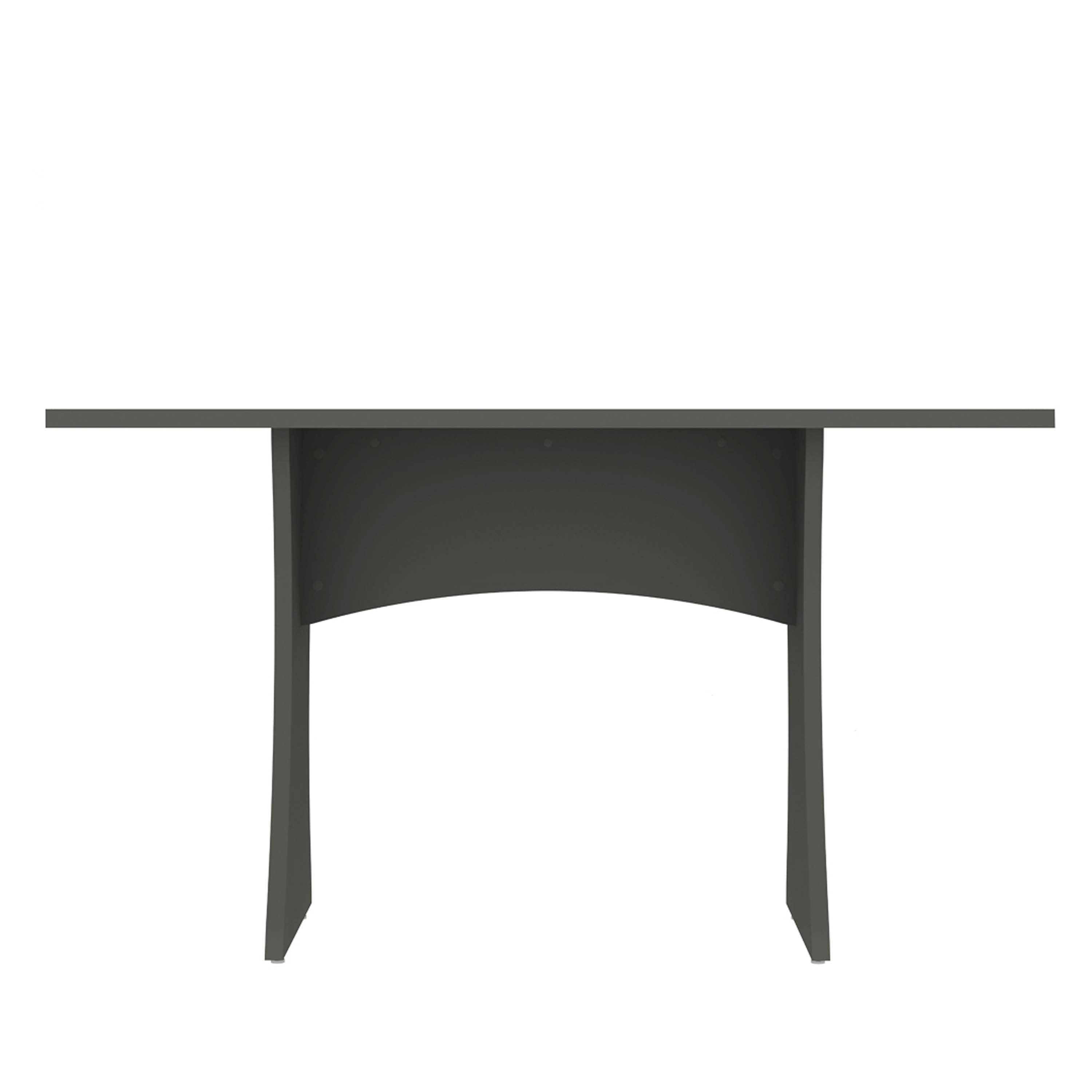 Alt View 3. Manhattan Comfort - Coney Mid-Century Modern 53" Dining Table - Charcoal Gray.