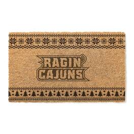 Jardine - Louisiana Ragin' Cajuns 18" x 30" Holiday Coir Doormat - Brown